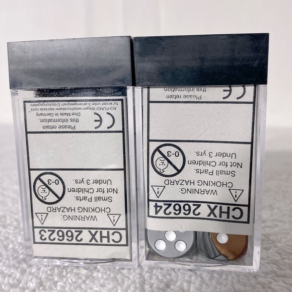 Blue Steel White Copper Steel White Dice Sets X2 - Picture 4 of 6